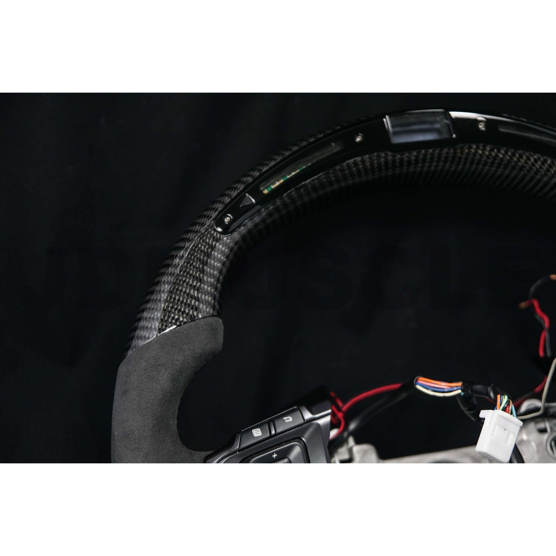 JDMuscle LED Performance Carbon Fiber Steering Wheel for Nissan 350z-Steering Wheels-JDMuscle-JDMuscle