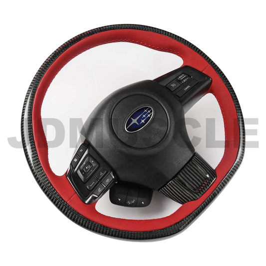JDMuscle LUX Series Carbon Fiber Steering Wheel for 2015+ WRX/STI-Steering Wheels-JDMuscle-JDMuscle