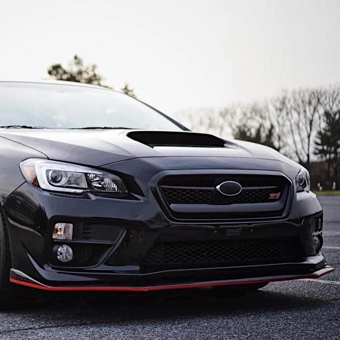 JDMuscle OE Style Front Lip Gloss/Matte Black with Color Accent for 2015-2017 WRX/STI-Front Lips-JDMuscle-JDMuscle