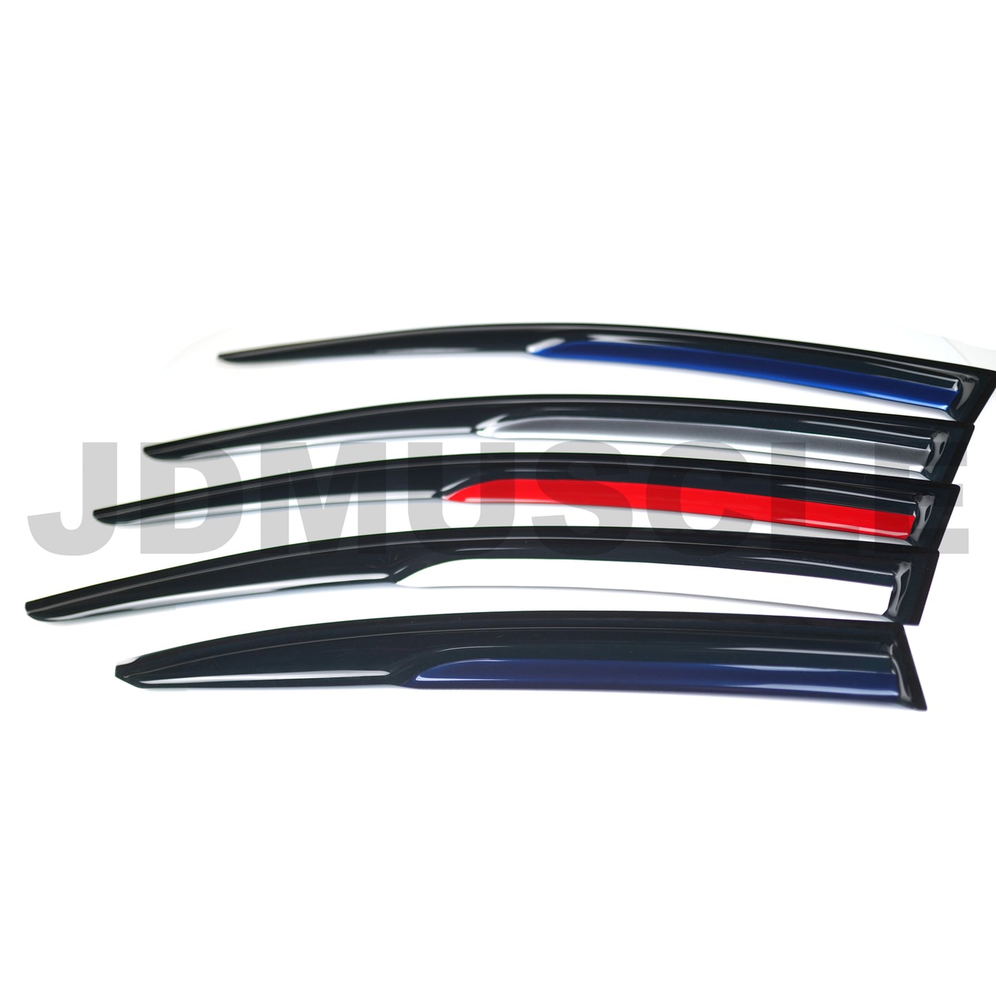 JDMuscle Rain Guard V2 with Color Accent for Subaru WRX / STI 2015-2020-Rain Guards-JDMuscle-JDMuscle