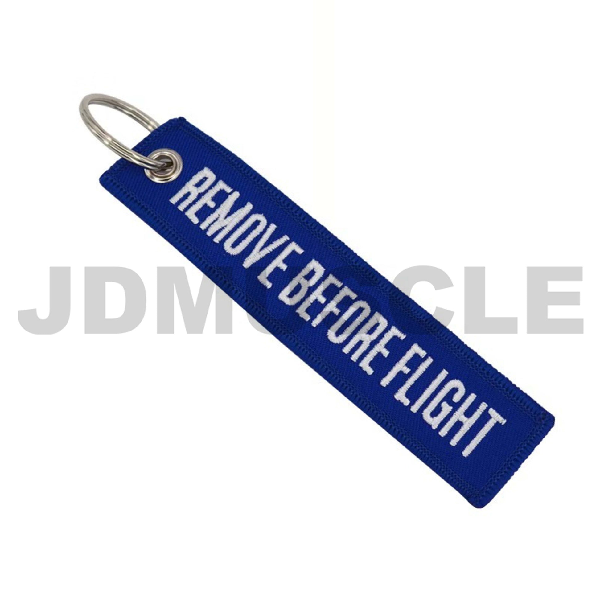 JDMuscle "Remove Before Flight" Key Tag-JDM-KEY-REM-BLU-Key Chains and Lanyards-JDMuscle-Blue-JDMuscle