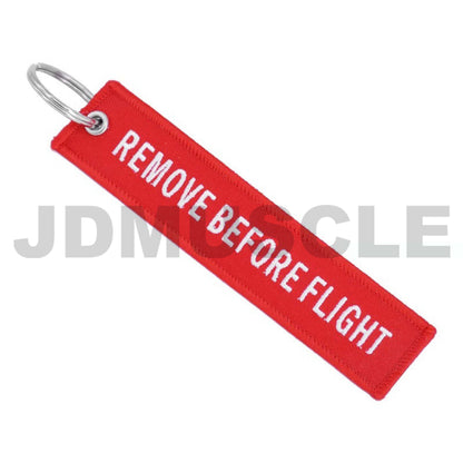 JDMuscle "Remove Before Flight" Key Tag-JDM-KEY-REM-RED-Key Chains and Lanyards-JDMuscle-Red-JDMuscle
