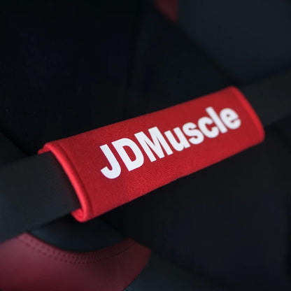 JDMuscle seatbelt shoulder pad - 日本の国内筋肉 -Red-JDM-SB-RD-JDM-SB-RD-Harness Pads-JDMuscle-Red-JDMuscle