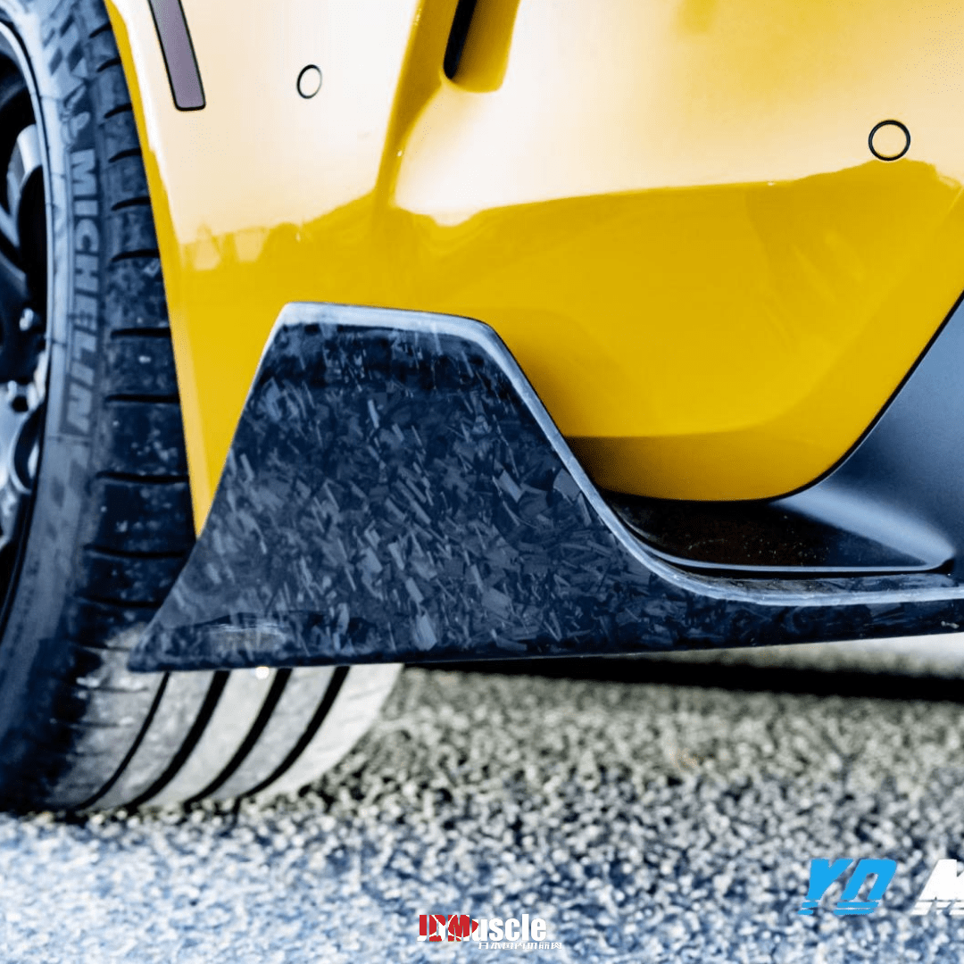 JDMuscle Tanso Carbon Fiber AM Style Rear Spats for 2020+ Toyota Supra - JDMuscleRear LipsJDM-A90-RL-12x2 Twill Carbon Fiber