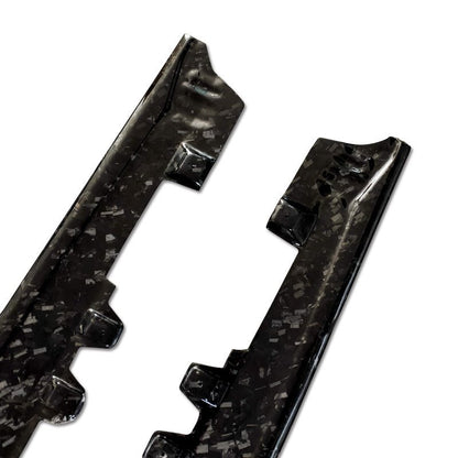 JDMuscle Tanso Carbon Fiber AT Style Side Skirt for 2020+ Toyota Supra - JDMuscleSide SkirtsJDM-A90-SK-AM-12x2 Twill Carbon Fiber