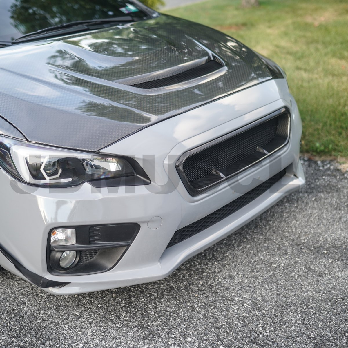 JDMuscle Tanso Carbon Fiber / Gloss Black Grille V4 - 15-17 WRX/STI - JDMuscleGrillesJDM-WRX15-FGV4CF2x2 Carbon Fiber