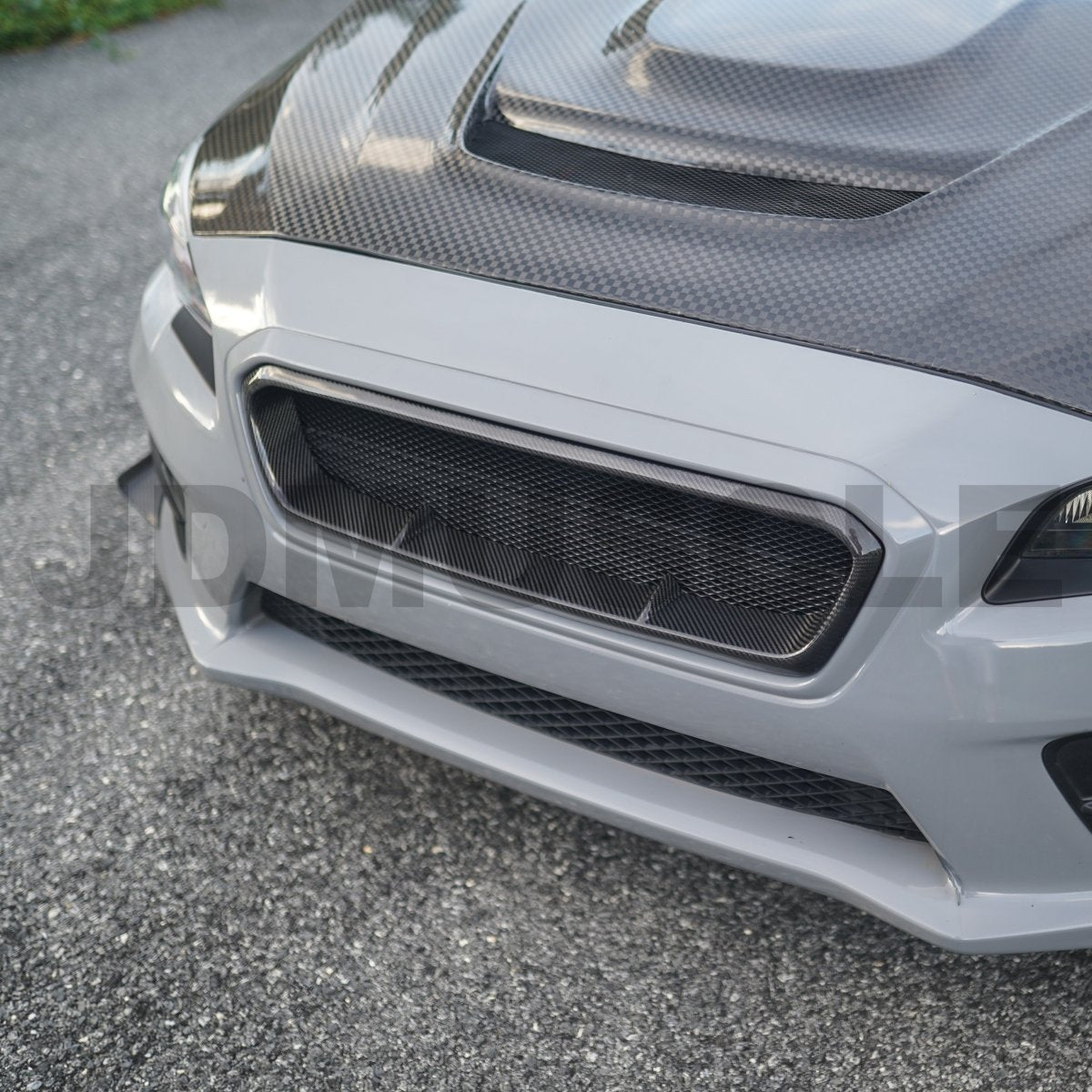 JDMuscle Tanso Carbon Fiber / Gloss Black Grille V4 - 15-17 WRX/STI - JDMuscleGrillesJDM-WRX15-FGV4CF2x2 Carbon Fiber