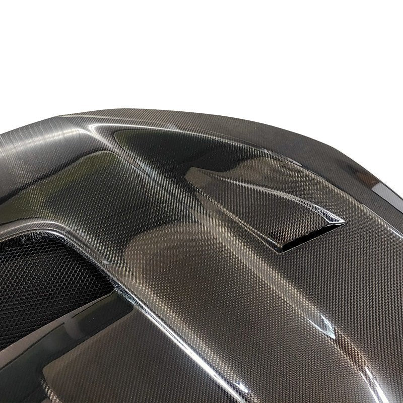 JDMuscle Tanso Carbon Fiber Hood VS Style 2017+ Honda Civic Type R FK8 *Special Order No Cancelations - JDMuscleHoodsJDM-FK8-HVST2x2 Twill