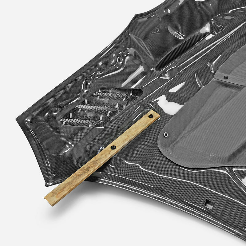 JDMuscle Tanso Carbon Fiber Hood VS Style - 2020+ Toyota Supra GR A90/A91 - JDMuscleHoods2x2 Twill