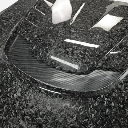 JDMuscle Tanso Carbon Fiber Hood VS Style - 2020+ Toyota Supra GR A90/A91 - JDMuscleHoods2x2 Twill