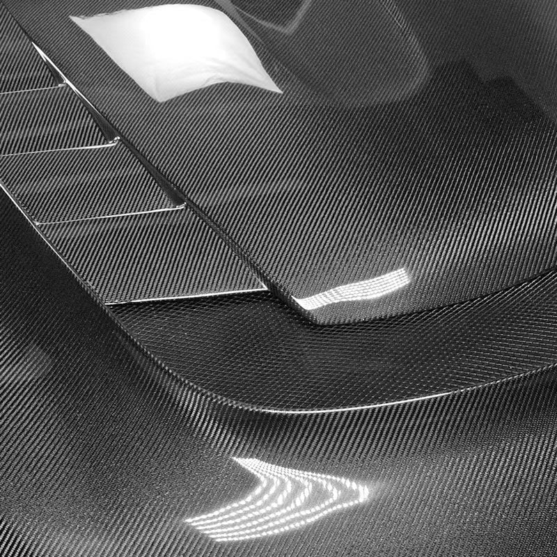 JDMuscle Tanso Carbon Fiber Hood VS Style - 2020+ Toyota Supra GR A90/A91 - JDMuscleHoods2x2 Twill