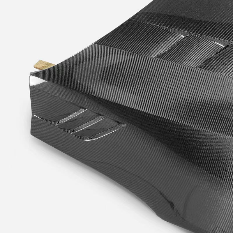 JDMuscle Tanso Carbon Fiber Hood VS Style - 2020+ Toyota Supra GR A90/A91 - JDMuscleHoods2x2 Twill