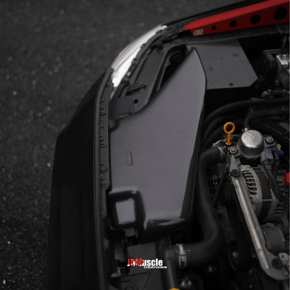 JDMuscle Tanso Carbon Fiber Intake Trim Cover v2 - 2015+ WRX/STI - JDMuscleIntake CoverJDM-WRX15-INTCS-12x2 Twill Regular