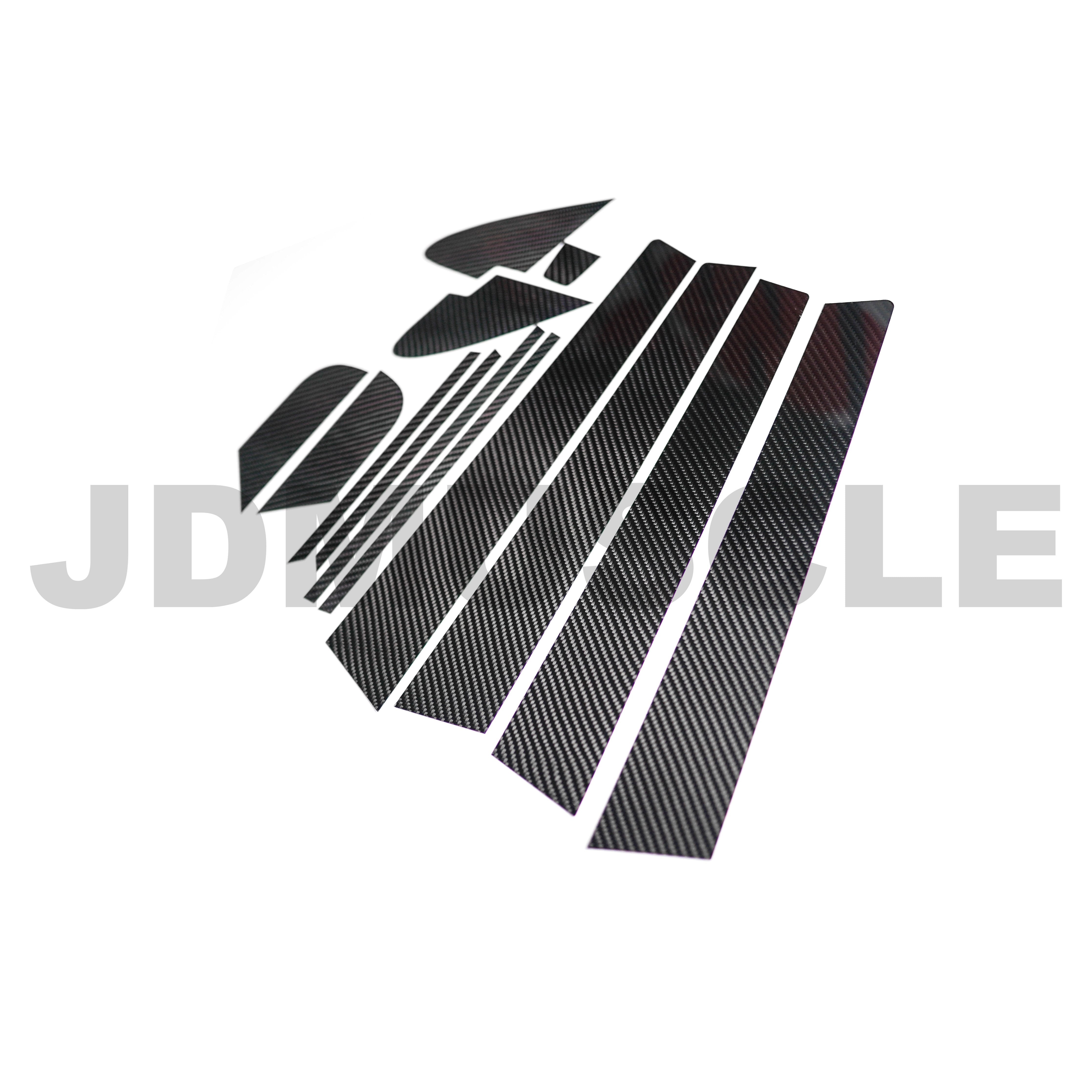 JDMuscle 2015-21 WRX STI Carbon Fiber Pillar Mask Window Trim