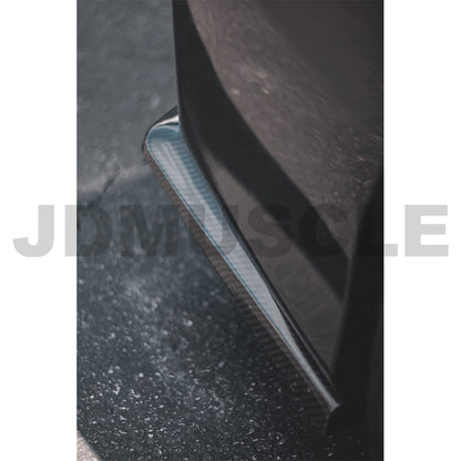 JDMuscle Tanso Carbon Fiber Rear Spats HT Style - 2015+WRX/STI-JDM-WRX15-RSD3-WRX4 RS#CF / SB-WRX-20-Rear Lips-JDMuscle-JDMuscle