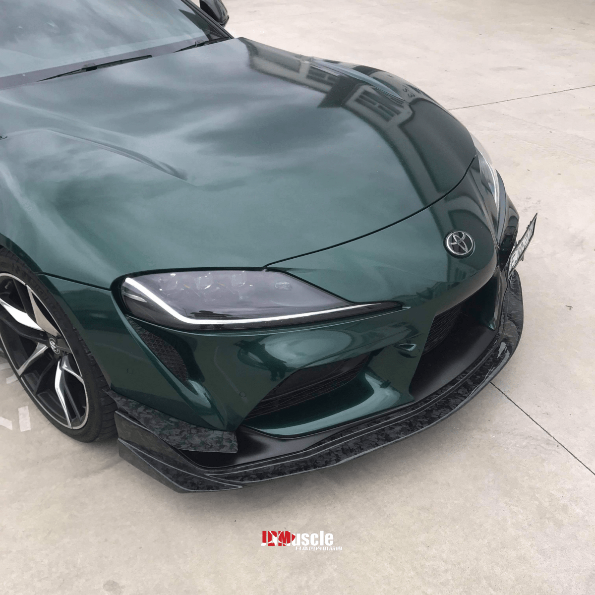 JDMuscle Tanso Carbon Fiber VS Style Canards - 2020+ Toyota Supra w/ stock bumper - JDMuscleCanardsJDM-A90-CN-VS-12x2 Twill Carbon Fiber