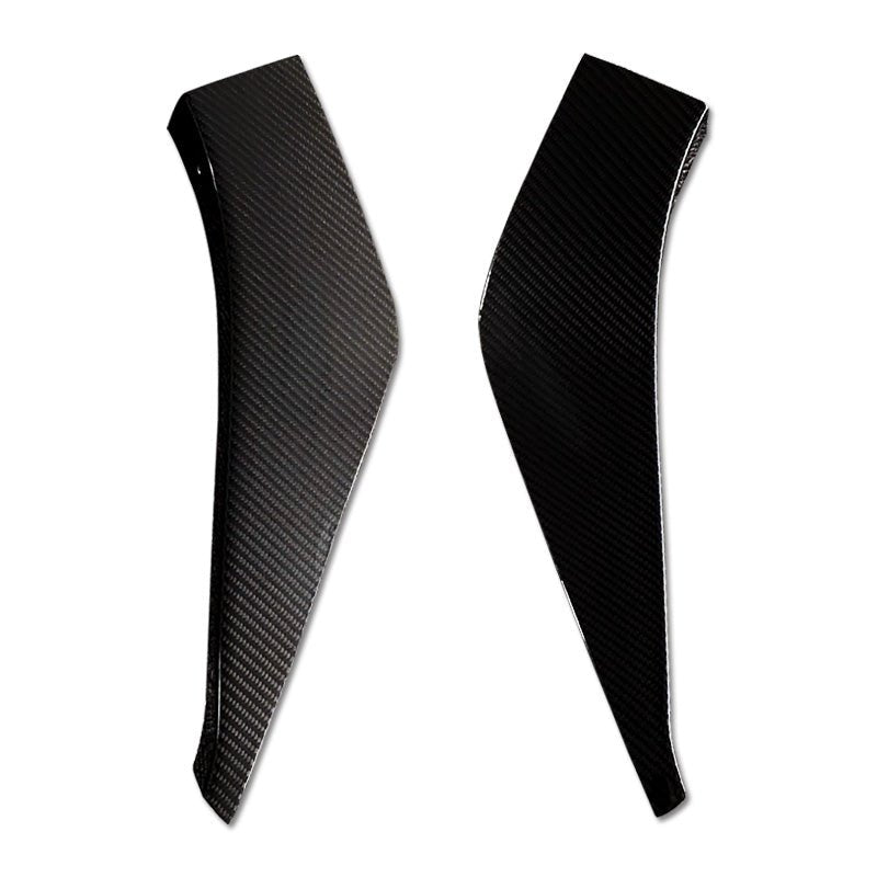 JDMuscle Tanso Carbon Fiber VS Style Canards - 2020+ Toyota Supra w/ stock bumper - JDMuscleCanardsJDM-A90-CN-VS-12x2 Twill Carbon Fiber