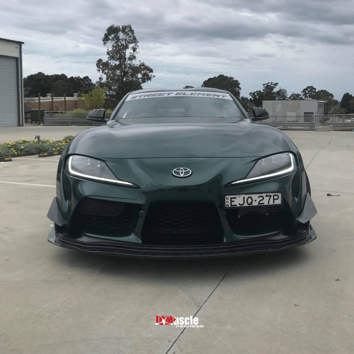 JDMuscle Tanso Carbon Fiber VS Style Canards - 2020+ Toyota Supra w/ stock bumper - JDMuscleCanardsJDM-A90-CN-VS-12x2 Twill Carbon Fiber