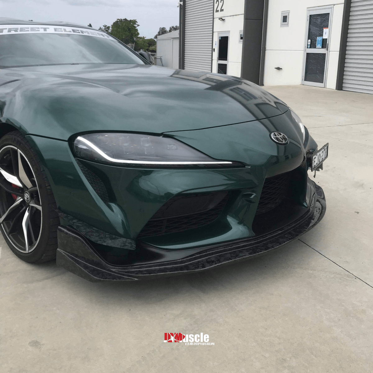 JDMuscle Tanso Carbon Fiber VS Style Front Lip for 2020+ Toyota Supra - JDMuscleFront LipsJDM-A90-FL-AG-12x2 Twill Carbon Fiber