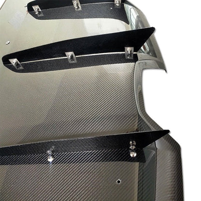 JDMuscle Tanso Carbon Fiber VS Style Rear Diffuser 7PC for 2020+ Toyota Supra - JDMuscleDiffusers and Vortex GeneratorsJDM-A90-RD-VS-12x2 Twill Carbon Fiber
