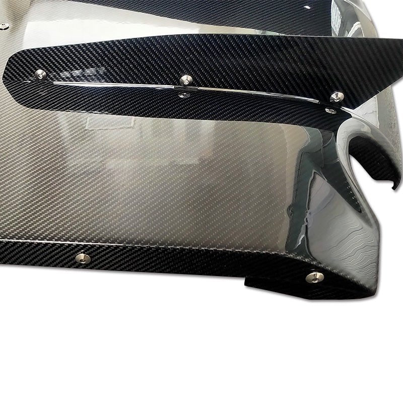 JDMuscle Tanso Carbon Fiber VS Style Rear Diffuser 7PC for 2020+ Toyota Supra - JDMuscleDiffusers and Vortex GeneratorsJDM-A90-RD-VS-12x2 Twill Carbon Fiber