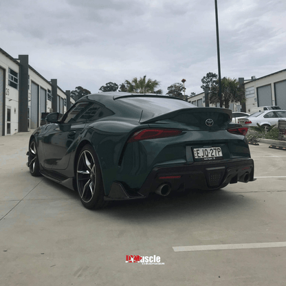 JDMuscle Tanso Carbon Fiber VS Style Rear Spats for 2020+ Toyota Supra - JDMuscleRear LipsJDM-A90-RL-VS-12x2 Twill Carbon Fiber