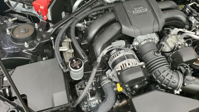 J&L 22 - 23 BRZ/GR86 2.4L Passenger Side Oil Separator 3.0 - Clear Anodized | 3117P - C - JDMuscleOil Control Devicesjlt3117P-C