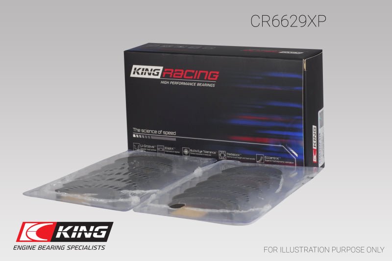 King Mitsubishi 6G72 | Size 0.26 Connecting Rod Bearing Set - JDMuscleNon - CategorizedkingCR6629XP.026
