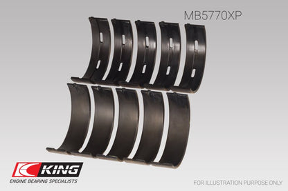 King Nissan VK45DD/E/ VK50VE/ Vk56DE/VD | Size 0.26 Main Bearing Set | MB5770XP.026 - JDMuscleMain BearingskingMB5770XP.026