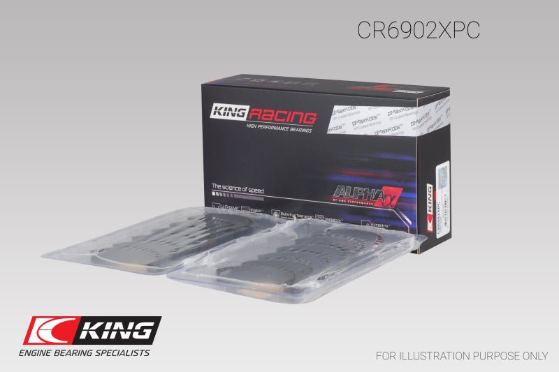 King Nissan VQ35HR / VQ37VHR / VR30DTT Connecting Rod Bearing Set | Size STD - JDMuscleNon - CategorizedkingCR6902XPC