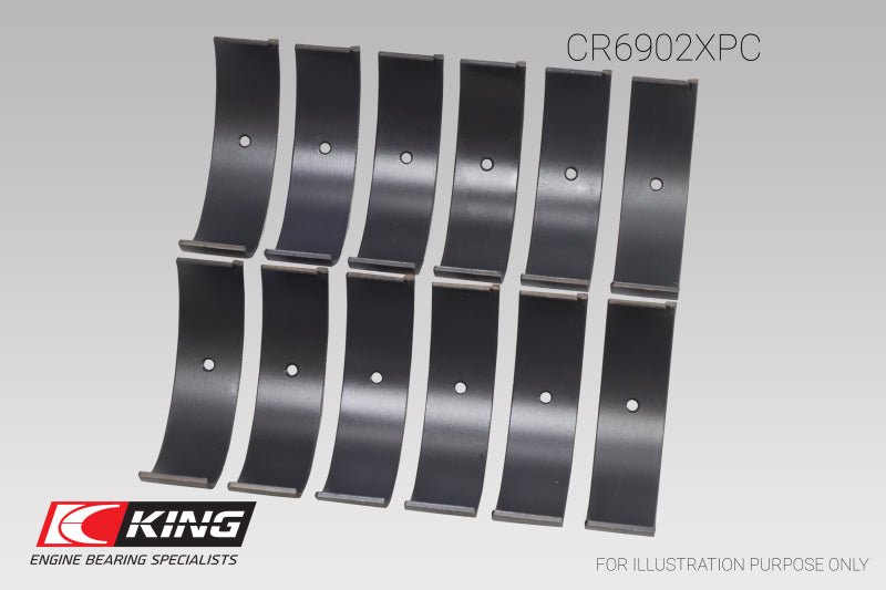 King Nissan VQ35HR / VQ37VHR / VR30DTT Connecting Rod Bearing Set | Size STDX - JDMuscleNon - CategorizedkingCR6902XPCSTDX