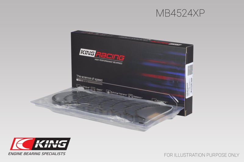 King Nissan Vr38Dett | Size 0.26 Main Bearing Set | MB4524XP.026 - JDMuscleMain BearingskingMB4524XP.026