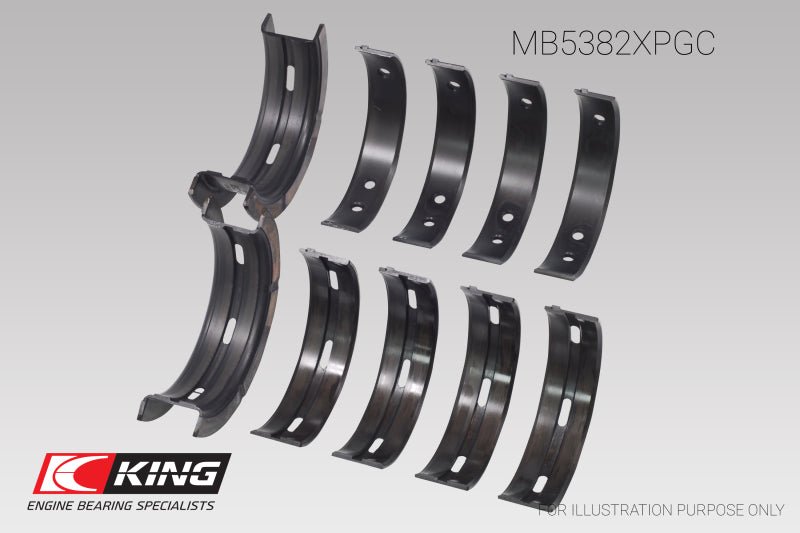 King Subaru EJ20/EJ22/EJ25 | Incl. Turbo | Size 0.25 pMaxBlack Coated Main Bearing Set - JDMuscleNon-CategorizedkingMB5382XPGC0.25