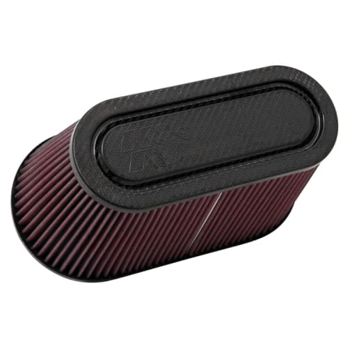 K&N Air Filter Carbon Fiber Top & Base T/B 3-1/2in FLG OD / 12x6in B / 9-15/16x3-15/16in T / 6in H Universal | RP-5182 - JDMuscleAir Intake Filter ReplacementsknnRP-5182