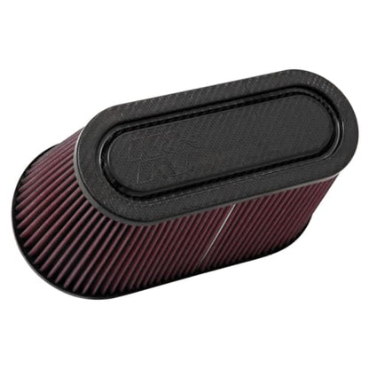 K&N Air Filter Carbon Fiber Top & Base T/B 3-1/2in FLG OD / 12x6in B / 9-15/16x3-15/16in T / 6in H Universal | RP-5182 - JDMuscleAir Intake Filter ReplacementsknnRP-5182