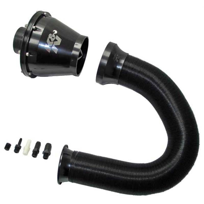 K&N Apollo Black Cold Air Intake System 70mm OD FLG PP Universal | RC-5052AB - JDMuscleIntakesknnRC-5052AB