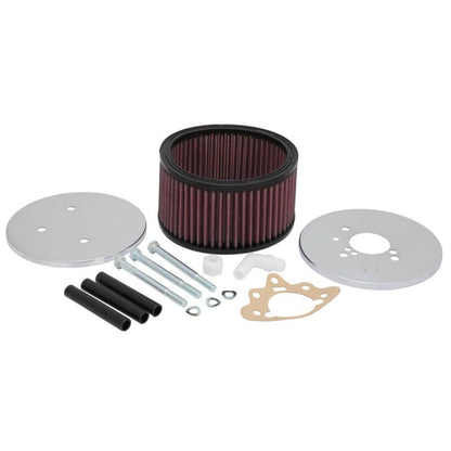 K&N Custom Round Racing Assembly Red 5.875in OD x 3.25in Height | 56-1622 - JDMuscleIntake Misc.knn56-1622