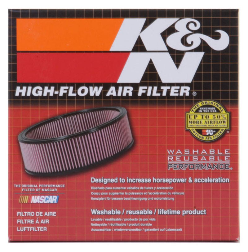K&N Custom Round Racing Assembly Red 5.875in OD x 3.25in Height | 56-1622 - JDMuscleIntake Misc.knn56-1622