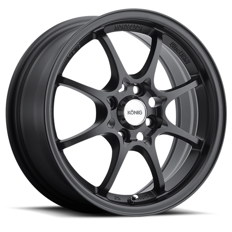 Konig Helium 15x6.5 4x100 ET40 Flat Black - JDMuscleNon-CategorizedkngHE65D04405
