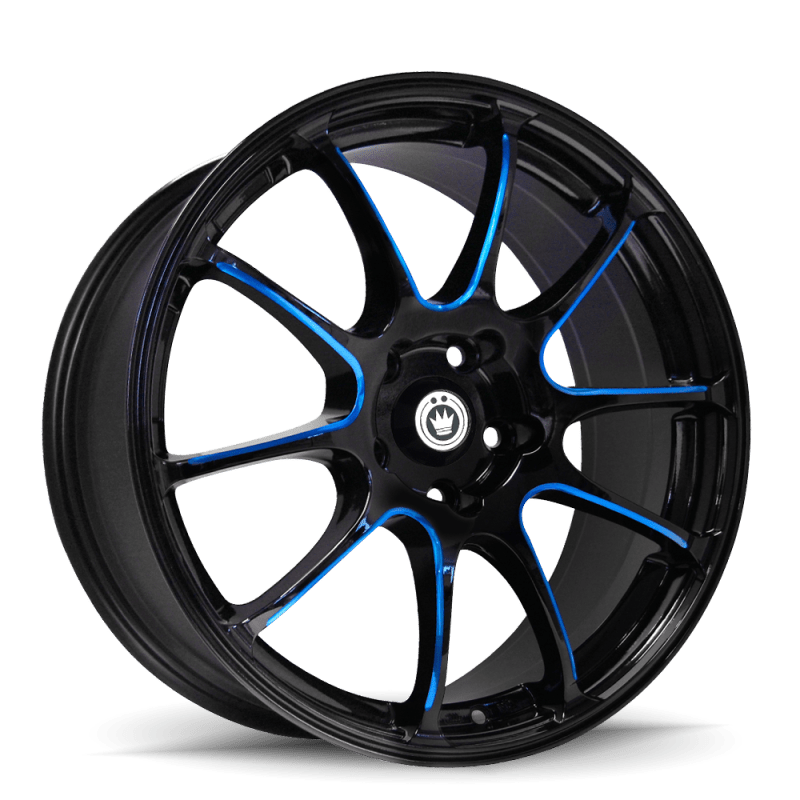 Konig Illusion 17x7 5x100 ET40 Black/Ball Cut Blue - JDMuscleNon-CategorizedkngIL7751040F