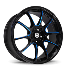 Konig Illusion 17x7 5x100 ET40 Black/Ball Cut Blue - JDMuscleNon-CategorizedkngIL7751040F