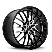 Konig Lace 15x6.5 8x100/114.3 ET38 Black/Machine Spoke - JDMuscleNon-CategorizedkngLA56D04385
