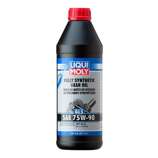 LIQUI MOLY 1L Fully Synthetic Gear Oil GL5 SAE 75W-90 (2048)-lqm2048-Transmission Fluid-LIQUI MOLY-JDMuscle
