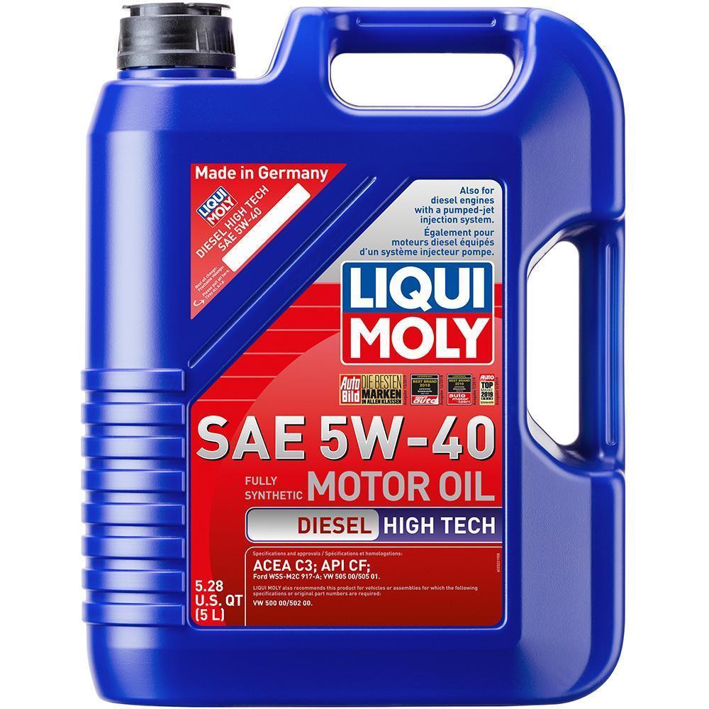 LIQUI MOLY 5L Diesel High Tech Motor Oil 5W-40 (2022)-lqm2022-Oiling System Components-LIQUI MOLY-JDMuscle