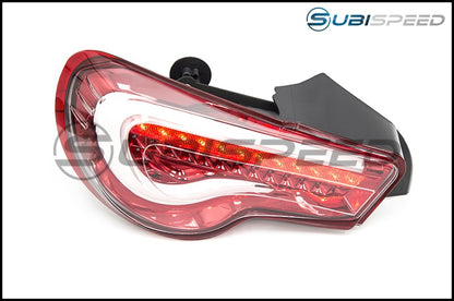 OLM VL STYLE / HELIX NON-SEQUENTIAL LENS TAIL LIGHTS (CLEAR LENS, RED BASE) 2013-2020 FRS / BRZ / 86 | OLMHTYF86TL-CR