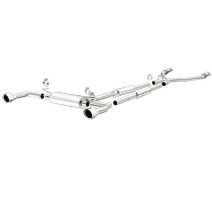 MagnaFlow Cat-Back Polished Stainless Tips Dual Split Rear Exit Exhaust Infiniti Q50 V6 3.7L 2014-2020 | 15310 - JDMuscleCat Back Exhaust Systemmag15310