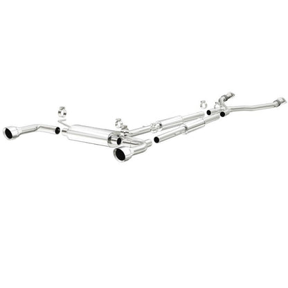 MagnaFlow Cat-Back Polished Stainless Tips Dual Split Rear Exit Exhaust Infiniti Q50 V6 3.7L 2014-2020 | 15310 - JDMuscleCat Back Exhaust Systemmag15310
