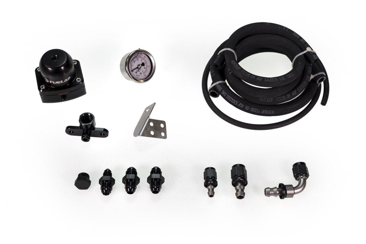 MAPerformance AFPR Install Kit with FueLab MINI Fuel Pressure Regulator | Mitsubishi Lancer Evolution X 2008 - 2015 | EVOX - AFPR - PL - FuelabMini - PARENT - JDMuscleFuel Pressure RegulatorsMAPEVOX-AFPR-PL-FuelabMini-BLKPush Lock