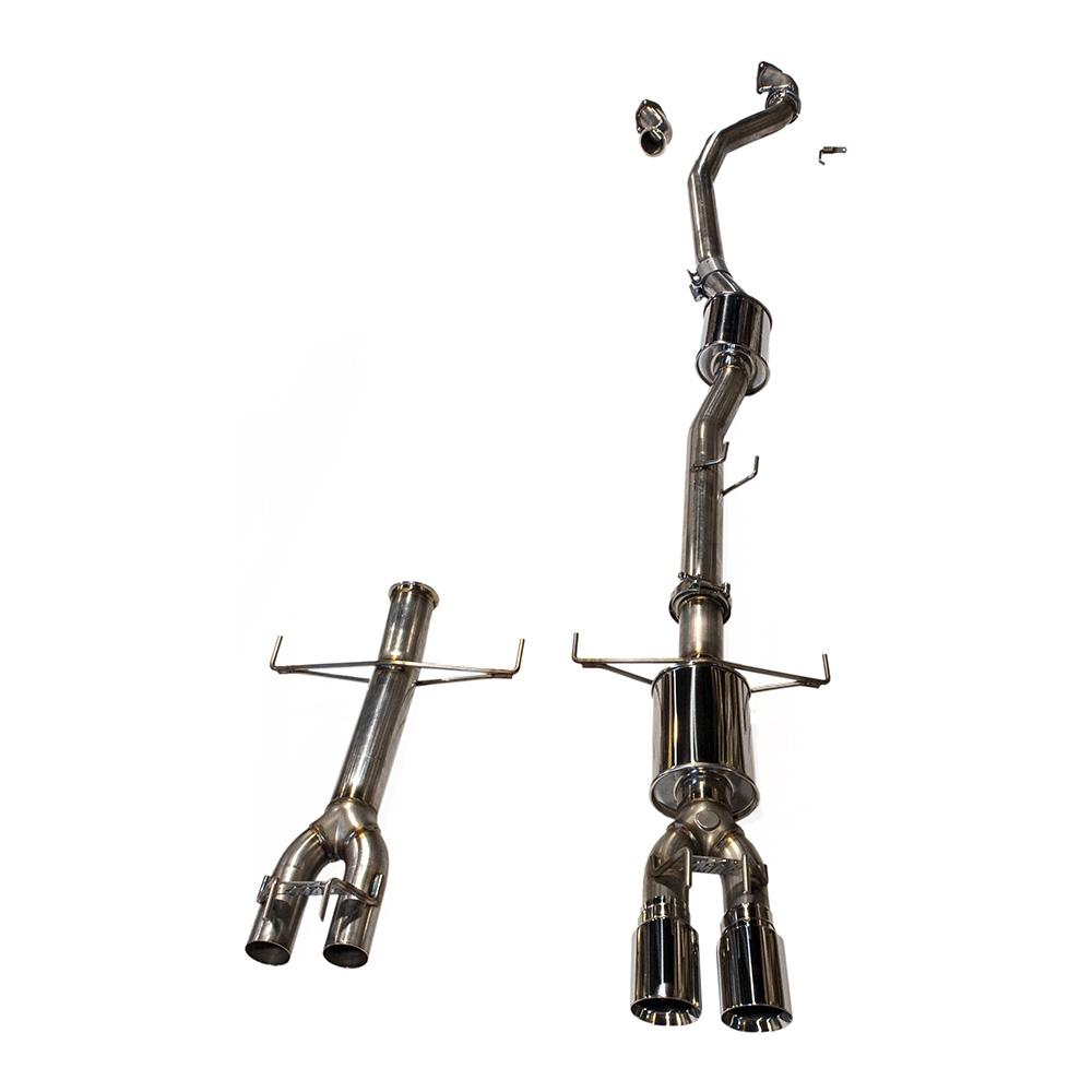 MAPerformance Cat - Back Exhaust Honda Civic Sport Hatch 2016 - 2020 | HDAX - CBE - SH - PARENT - JDMuscleCat Back Exhaust SystemMAPHDAX-CBE-SH-RCE-POLPolished TipsOEM Front Pipe ConnectionNo Muffler (Race)