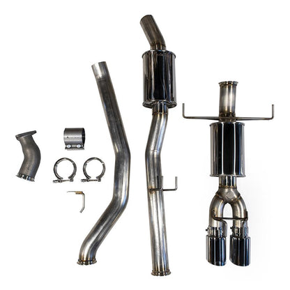 MAPerformance Cat - Back Exhaust Honda Civic Sport Hatch 2016 - 2020 | HDAX - CBE - SH - PARENT - JDMuscleCat Back Exhaust SystemMAPHDAX-CBE-SH-RCE-POLPolished TipsOEM Front Pipe ConnectionNo Muffler (Race)